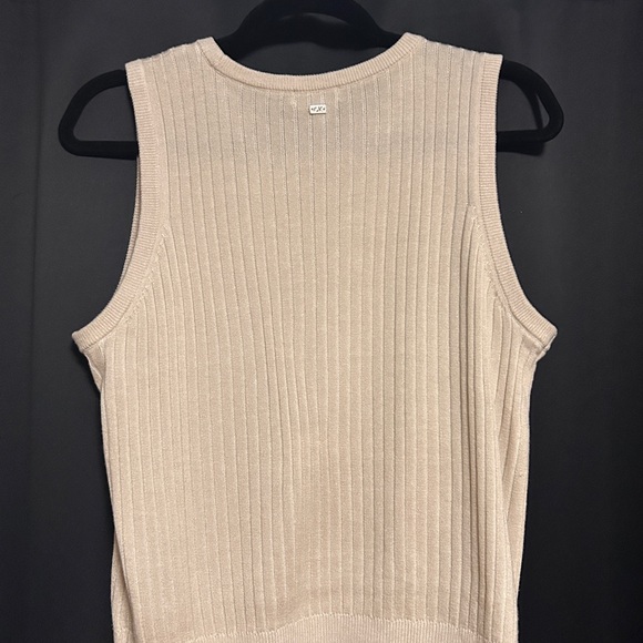 Calvin Klein Beige Ribbed Tank Top - Picture 2 of 2